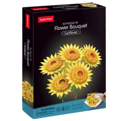 3D-пазли - Тривимірний пазл CubicFun Букет квітів Жовті соняшники (P866h)