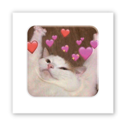 Набори для творчості - 3D стікер Tattooshka Cat love (SX-273)