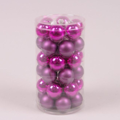 Аксесуари для свят - Кульки скляні Flora D-3,8 см. 36 шт(44557) (MR35694)
