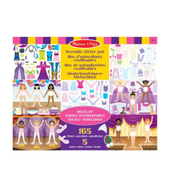 Наборы для творчества - Набор многоразовых наклейок Melissa and Doug Одень куклу (SM93209/6829)