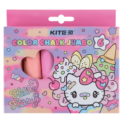Канцтовары - Мел Kite Jumbo Hello Kitty разноцветный 6 штук (HK24-073)