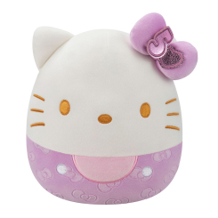 Мягкие животные - Мягкая игрушка Squishmallows Хелоу Китти в пурпурном 20 см (SQSN00499)