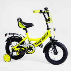 Велосипеди - Дитячий велосипед CORSO Maxis 12 з багажником Yellow (113863)