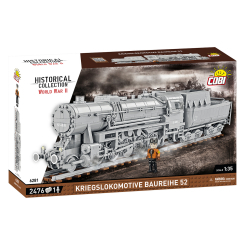 Конструкторы с уникальными деталями - Конструктор Cobi Локомотив Kriegslokomotive Class 52 2476 деталей (COBI-6281)