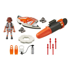 Конструкторы с уникальными деталями - Конструктор Playmobil Top agents Шпионское подводное крыло (70004) (6336456)