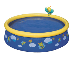Для пляжа и плавания - Детский надувной бассейн Bestway 57326 "Пчелки", 152 х 38 см, синий (hub_lhq9v1)