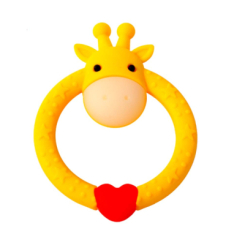 Погремушки, прорезыватели - Прорезыватель Lindo Жираф в контейнере желтый (4890210503226)
