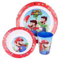 Чашки, склянки - Набір посуду Stor Kids micro set Super Mario (Stor-21449)