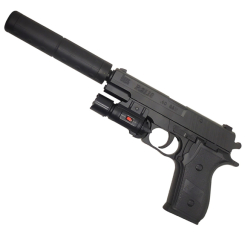 Стрілецька зброя - Дитячий іграшковий пістолет Bambi K2118-D+ на кульках (63204)