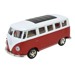 Автомодели - Автомодель Автопром Volkswagen T1 красно-белая (4387/1)