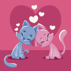 Товары для рисования - Картина по номерам Art Craft Влюбленные котята 40х40 см (15582-AC)