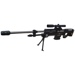 Стрелковое оружие - Детский игровой автомат Bambi 888Silver стреляет 6 мм пульками (56179)