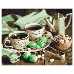 Товари для малювання - Картина за номерами Brushme М'ятне чаювання (BS4346) Товари для малювання - Картина за номерами Brushme М'ятне чаювання (BS4346)