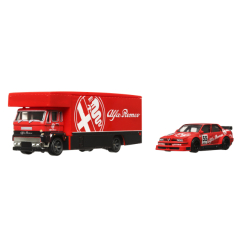 Транспорт і спецтехніка - ​Ігровий набір Hot Wheels Car culture Alfa Romeo 155 V6 та транспортер Fleet Flyer (FLF56/HKF42)