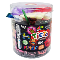 Наборы для лепки - Тесто для лепки Danko toys Fluoric 12 цветов (TMD-FL-12-01U)