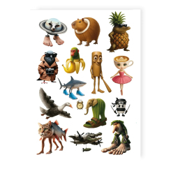 Косметика - Набор тату для тела Tattooshka Ballerina Cappuccina mix (LB-200)