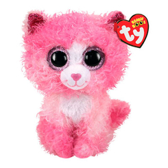 Мягкие животные - Мягкая игрушка TY Beanie boo's Розовый котенок Реган 15 см (36308)