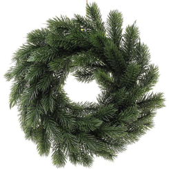 Аксессуары для праздников - Венок декоративный Вечнозеленый диаметр из искусственной хвои Bona DP69548
