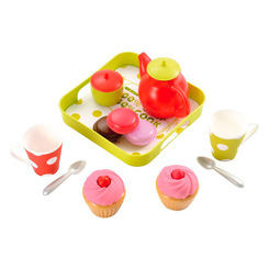 Дитячі кухні та побутова техніка - Ігровий набір посуду з тістечками Smoby 12 аксесуарів (960) (000960)