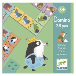 Настільні ігри - Дитяче доміно DJECO Веселі тваринки (DJ08115)