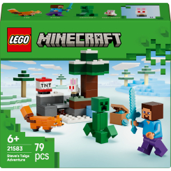 Конструкторы LEGO - Конструктор LEGO Minecraft Приключения Стива в тайге (21583)