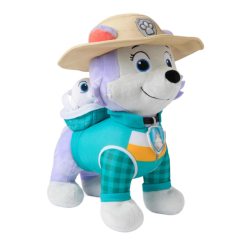 М'які тварини - М'яка іграшка Paw Patrol Цуценя Еверест з улюбленцем 30 см (SM47401/7687)