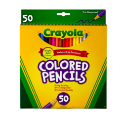 Канцтовари - Набір кольорових олівців Crayola 50 шт (68-4050)