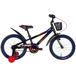 Велосипеди - Велосипед 18" Formula STORMER 2022 чорний з червоним та жовтим (1786130135)