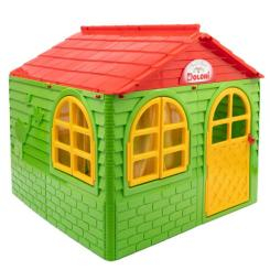 Ігрові комплекси, гойдалки, гірки - Ігровий будиночок Doloni зелено-червоний (02550/3)