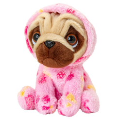 М'які тварини - М'яка іграшка Keel toys Мопс в рожевому 14 см (SF0531/3)