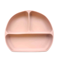 Товары по уходу - Тарелка Lindo Секционная на присоске бежевая (4890211049655)