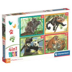 Пазлы - Пазл Clementoni Baby Cuddles 4 в 1 (21532) Пазлы - Пазл Clementoni Baby Cuddles 4 в 1 (21532)
