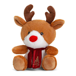 М'які тварини - М'яка іграшка Keel Toys Eco Christmas Олень 14 см (SX6394/5)