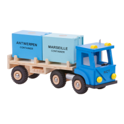 Транспорт і спецтехніка - Вантажівка New Classic Toys з двома контейнерами (10910)