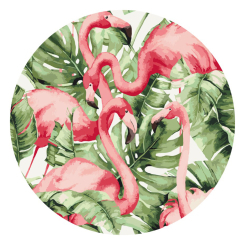 Товари для малювання - Картина за номерами Brushme Фламінго в тропіках (RC00017M)
