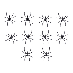 Аксесуари для свят - Набір аксесуарів Yes Fun Хелловін Павуки чорні (973678)