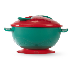 Детская посуда и аксессуары - Мисочка Baboo с основой-присоской, крышкой и ложечкой красная (9-034) Детская посуда и аксессуары - Мисочка Baboo с основой-присоской, крышкой и ложечкой красная (9-034)