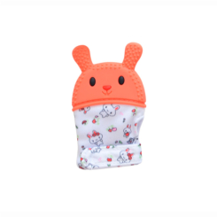 Погремушки, прорезыватели - Прорезыватель Lindo Зайчик оранжевый (6954690401910)