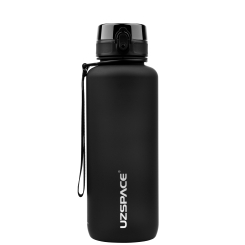 Бутылки для воды - Бутылка для воды Uzspace Frosted черная 1500 мл (6955482333556)