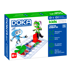 Наукові ігри, фокуси та досліди - Електронний конструктор Doka Чиста енергія 21 схема (D70704) Наукові ігри, фокуси та досліди - Електронний конструктор Doka Чиста енергія 21 схема (D70704)