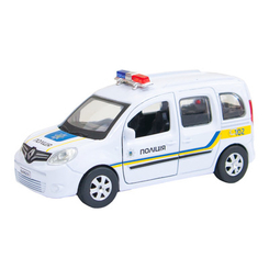Транспорт и спецтехника - Автомодель Technopark Renault Kangoo Полиция  инерционная 1:32 (KANGOO-BK)