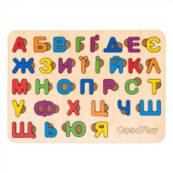 Развивающие игрушки - Пазл-сортер Good Play Алфавит радуга (PS-4-005) Развивающие игрушки - Пазл-сортер Good Play Алфавит радуга (PS-4-005)