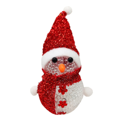 Ночники, проекторы - Ночник новогодний "Снеговичок" Bambi СХ-4-07 LED 15 см красный (63947)