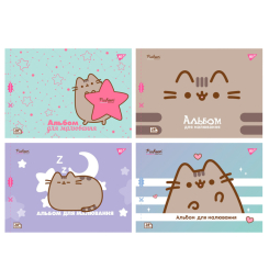 Альбомы и бумага для рисования - Альбом для рисования Yes Pusheen А4 28 листов в ассортименте (130590)