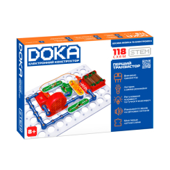 Научные игры, фокусы и опыты - Набор для опытов DOKA Электронный конструктор 118 схем (D70701)