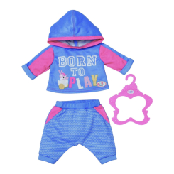 Одежда и аксессуары - Одежда для пупса Baby born Спортивный костюм голубой (830109-2)