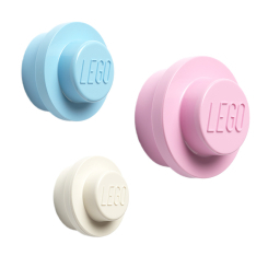 Набори для творчості - Набір настінних вішалок LEGO Lifestyle Біла, рожева, блакитна (40161736)