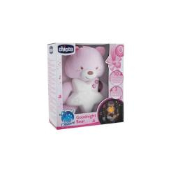 Нічники, проектори - Іграшка-підвіска нічник Ведмедик рожевий Chicco IR44262