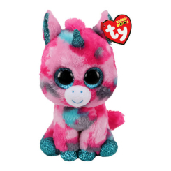 М'які тварини - М'яка іграшка TY Beanie boo's Єдиноріг рожево-блакитний 15 см (36313)