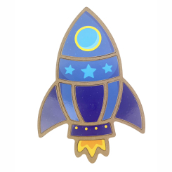 Розвивальні іграшки - Сортер Apli Krapli Ракета (2222422949011)